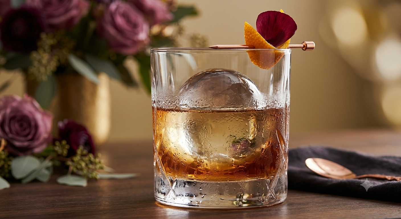 The Kavalier S.I.P. experience — a curated signature cocktail finished with an elegant garnish